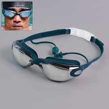 Knx Professional Anti-Fog UV Protection Swimming Goggles Mirrored Lenses and Earplugs