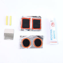 Bicycle Tire Repair Kit – Portable Puncture Repair Set with Adhesive (1 Set / Mix Design)