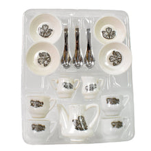 Tickles Tea toy Set | Coffee Kitchen Plastic Set (14 Pcs / Mix Size & Design)