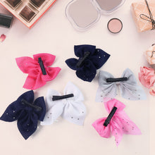 Hair Bow Knot Clip Suitable Girls (12 Pc / Multicolour & Mix Design)