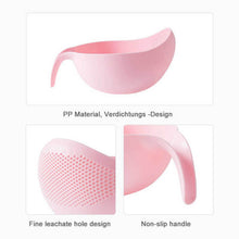 Plastic drain basket for fruits and vegetables